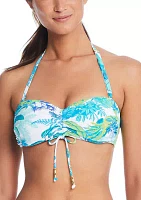 What's New Pussycat Shirred Bandeau Swim Top