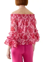 Petite Off the Shoulder Blouse