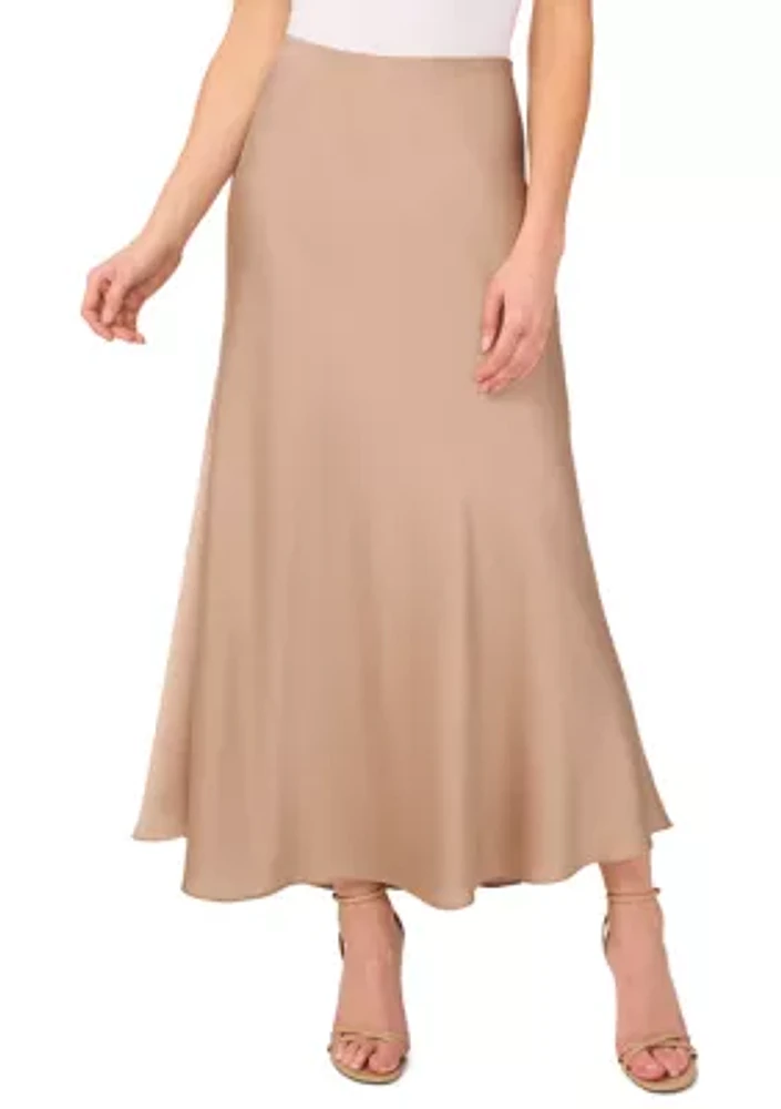 Women's Satin Midi Skirt