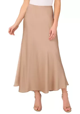 Women's Satin Midi Skirt