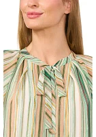 Women's Flutter Sleeve Ruffle Blouse