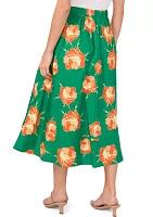 Women's A-Line Bold Floral Skirt