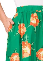 Women's A-Line Bold Floral Skirt