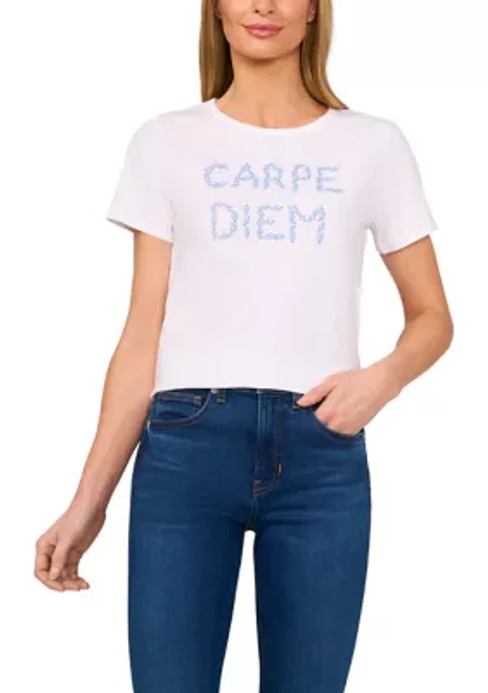 Women's Short Sleeve Carpe Diem Graphic T-Shirt