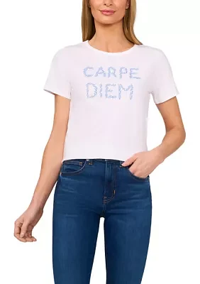 Women's Short Sleeve Carpe Diem Graphic T-Shirt