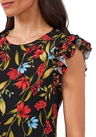 Women's Garden Floral Printed Dress