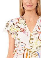 Women's Floral Challis Blouse