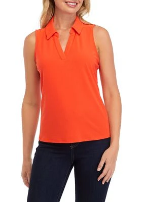 Women's Sleeveless Polo Top