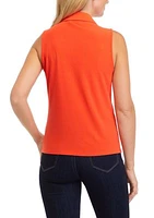 Women's Sleeveless Polo Top