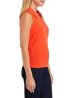 Women's Sleeveless Polo Top