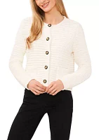 Women's Solid Button Front Lady Jacket