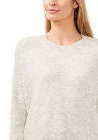 Women's Long Sleeve Elbow Heart Sweater