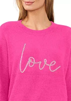 Women's Beaded Love Sweater