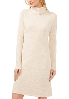 Women's Long Sleeve Turtleneck Sweater Dress