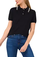 Women's Embroidered Collar Sweater