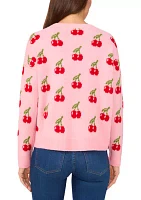 Women's Allover Cherry Sweater