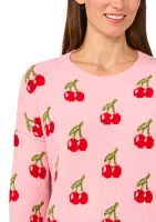 Women's Allover Cherry Sweater