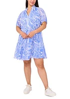 Plus Short Sleeve Babydoll Dress