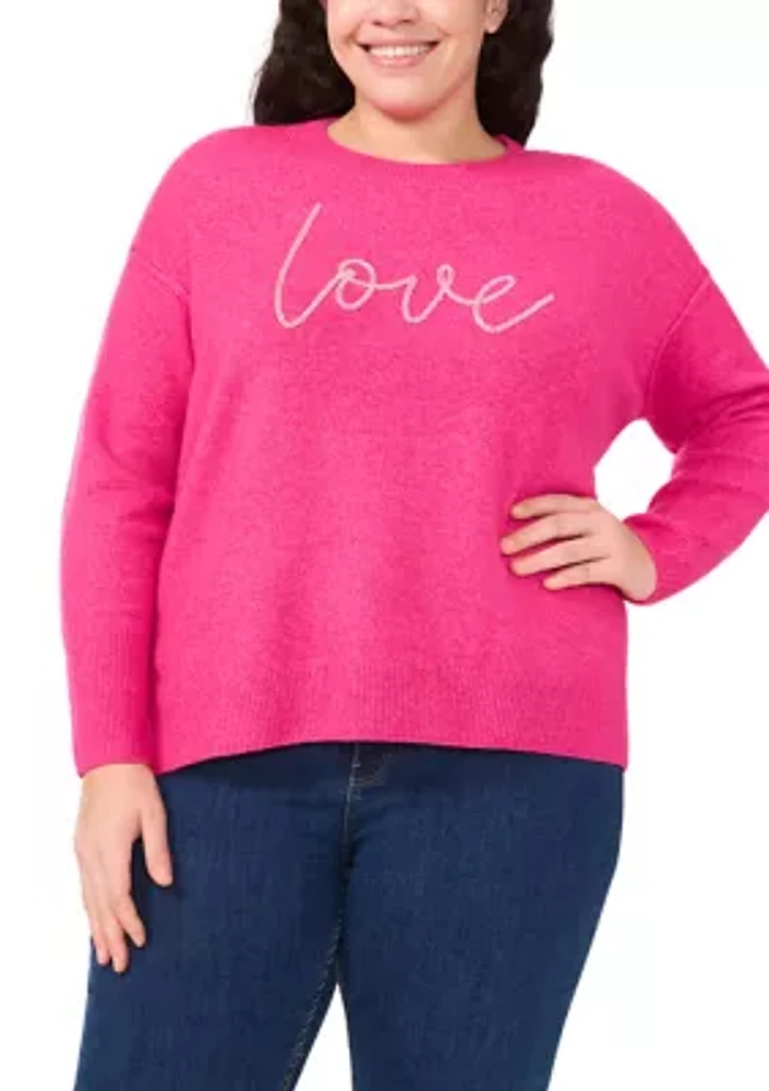 Plus Love Beaded Sweater