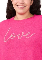 Plus Love Beaded Sweater