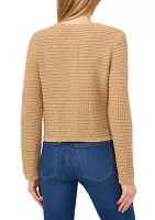 Petite Lurex Cardigan Sweater