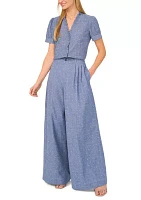 Petite Pleated Wide Leg Pants