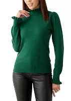 Women's Ruffle Trim Sweater