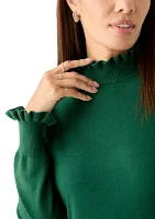 Women's Ruffle Trim Sweater