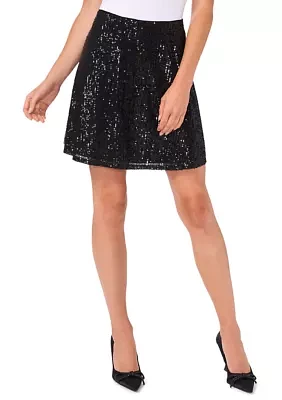 Women's Sequin A-Line Skirt