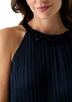 Women's Rosette Halter Neck Blouse