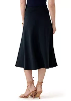 Women's Satin Midi Skirt