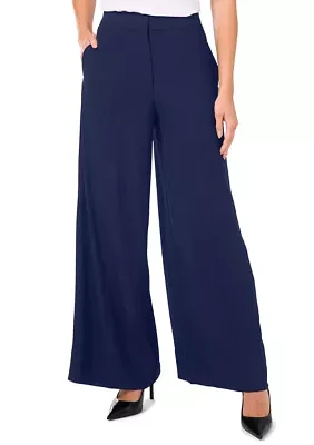 Petite High Rise Single Pleat Pants