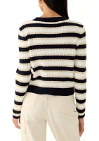 Petite Striped Cardigan Sweater