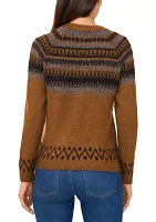 Petite Fair Isle Printed Sweater