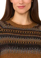 Petite Fair Isle Printed Sweater