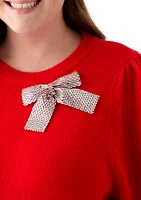 Plus Bow Cozy Sweater