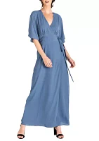 Women's Olivia Kimono Sleeve Maxi Dress