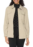 “MIMI" TWILL UTILITY JACKET