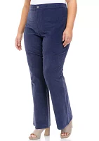 Plus High Rise Corduroy Flare Pants