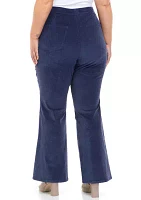 Plus High Rise Corduroy Flare Pants