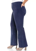 Plus High Rise Corduroy Flare Pants