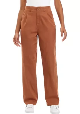 Pleated Chino Trouser Pants