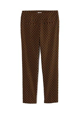 Petite Jacquard Tech Stretch Pants