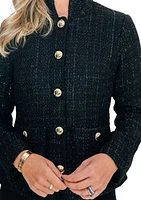 Women's Sparkle Tweed Classic Blazer