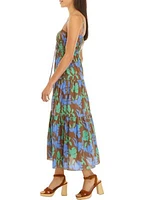 Women's Floral Print Midi Dress