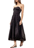 Women's Strapless Midi Dress