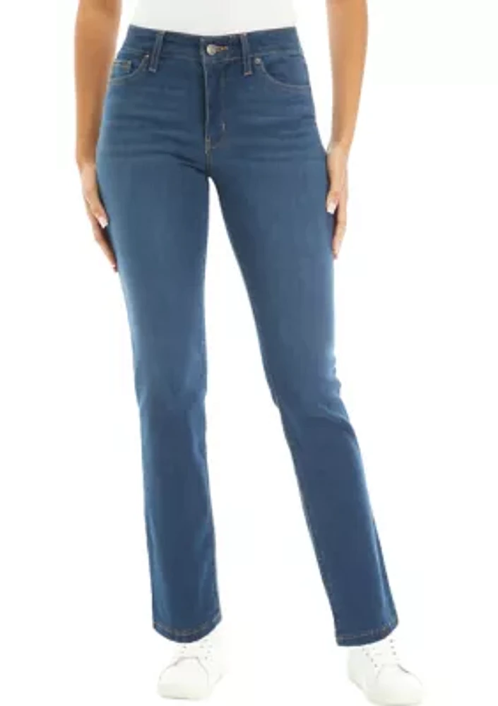 Women's Mid Rise Straight Jeans