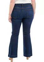 Plus High Rise Flare Jeans