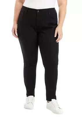 Plus Mid Rise Skinny Jeans