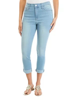 Women's Rolled Cropped Denim Jeans